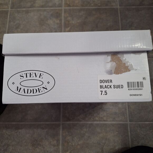 Steve Madden Dover Chelsea Suede Ankle Boots Black Size 7.5  Brand New - Picture 9 of 9